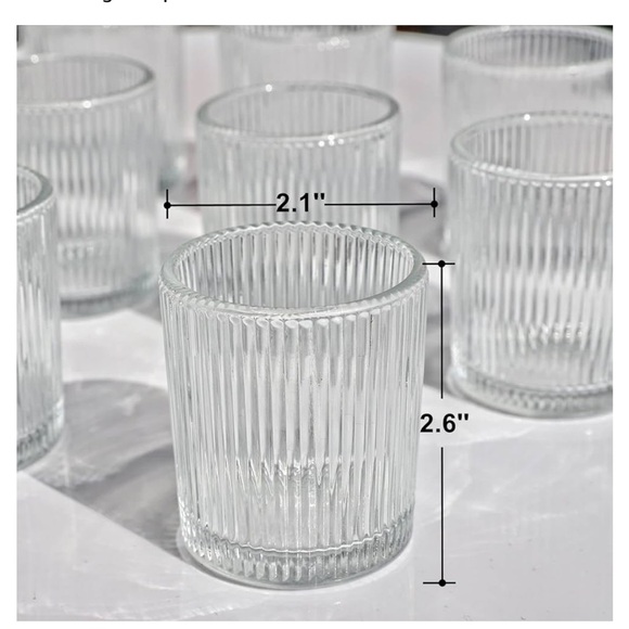 24 pk smoke gray votive candleholders - Picture 6 of 7